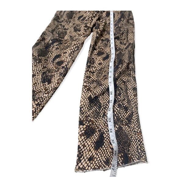 Free People Two Faced Snakeskin Raw Hem Pants Women's Size 28 We The Fre… - Picture 5 of 8